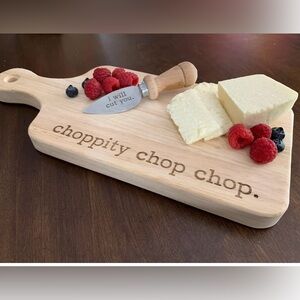 Never Used- Choppity Chop Chop Laser Engraved Cutting Board